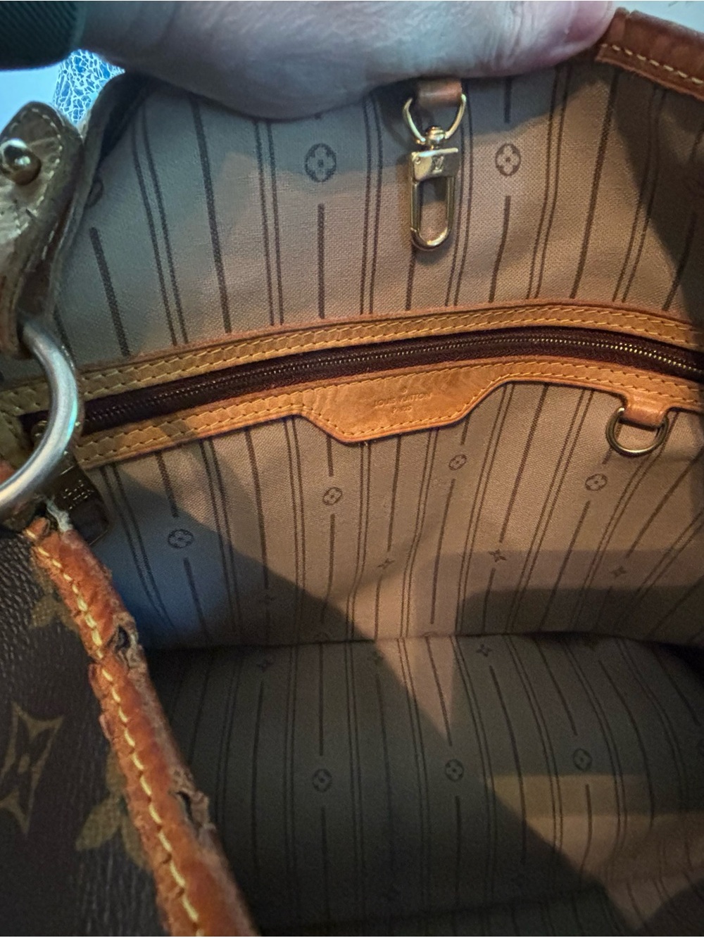Authentic Louis Vuitton Monogram Delightful MM Shoulder Bag Canvas As-Is - Picture 12 of 16